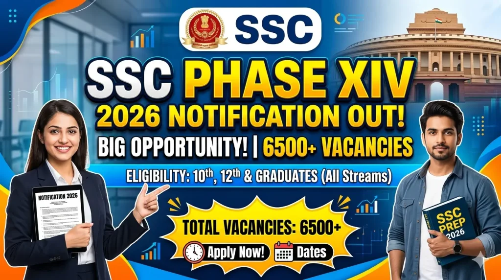 SSC Phase XIV Selection Posts 2026 Notification Out –