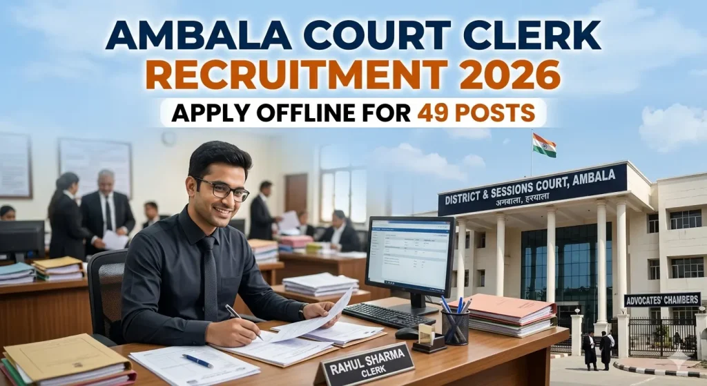 Ambala Court Clerk Recruitment 2026