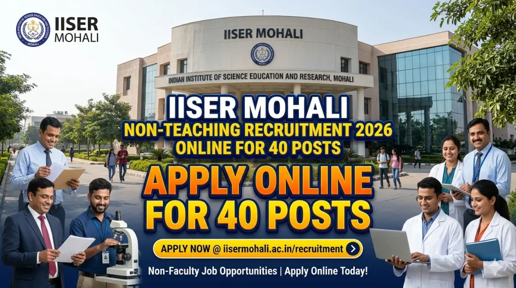 IISER Mohali Non-Teaching Recruitment 2026