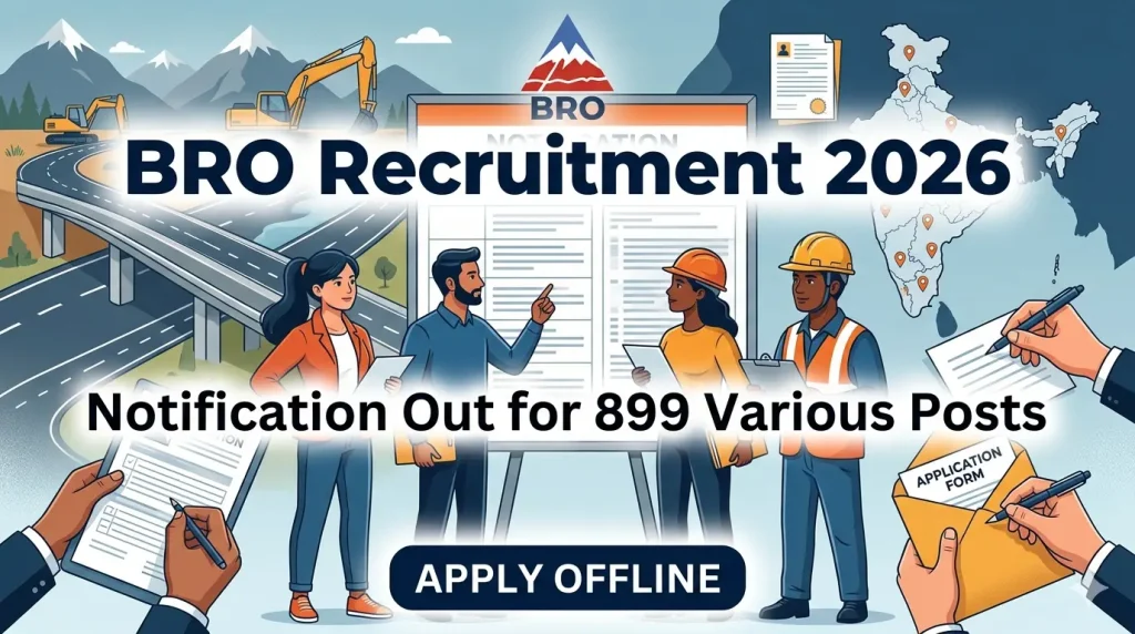 BRO Recruitment 2026 Notification Out for 899 Various Posts, Apply Offline