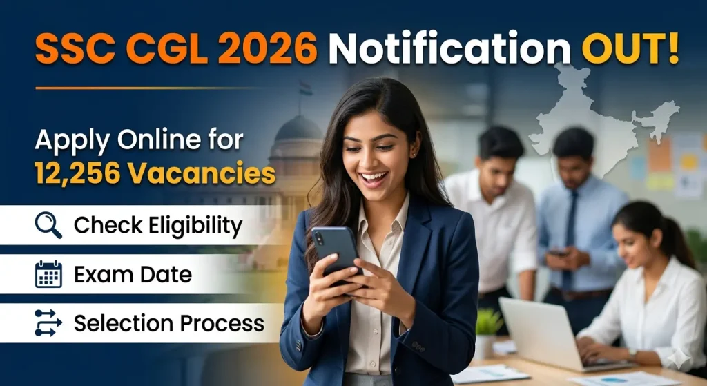 SSC CGL 2026 Notification Out: Apply Online for 12,256 Vacancies, Check Eligibility, Exam Date & Selection Process