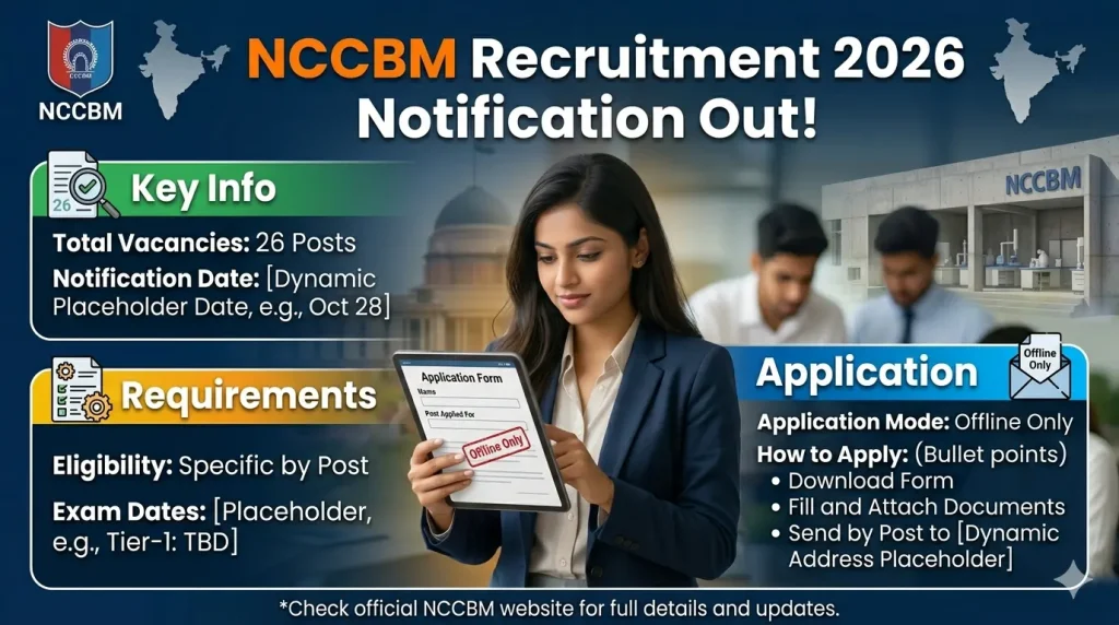 Recruitment 2026 Notification Out for 26 Posts – Apply Offline